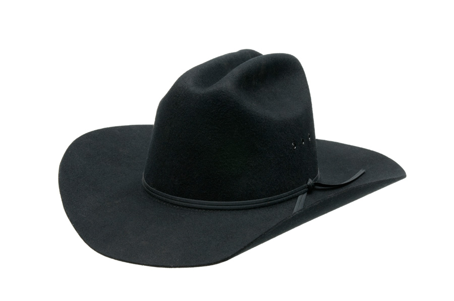Duży damski czarny kapelusz