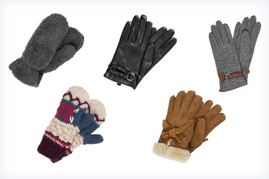 Ciepłe damskie rękawiczki zimowe