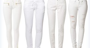 Markowe damskie białe spodnie