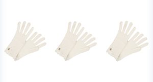 Damskie białe rękawiczki