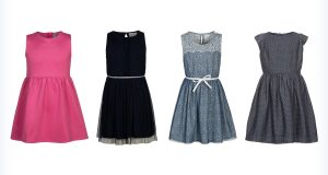 Cztery markowe sukienki dla dzieci