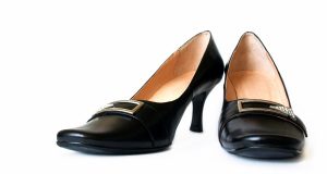Czarne buty - obcas typu kaczuszka