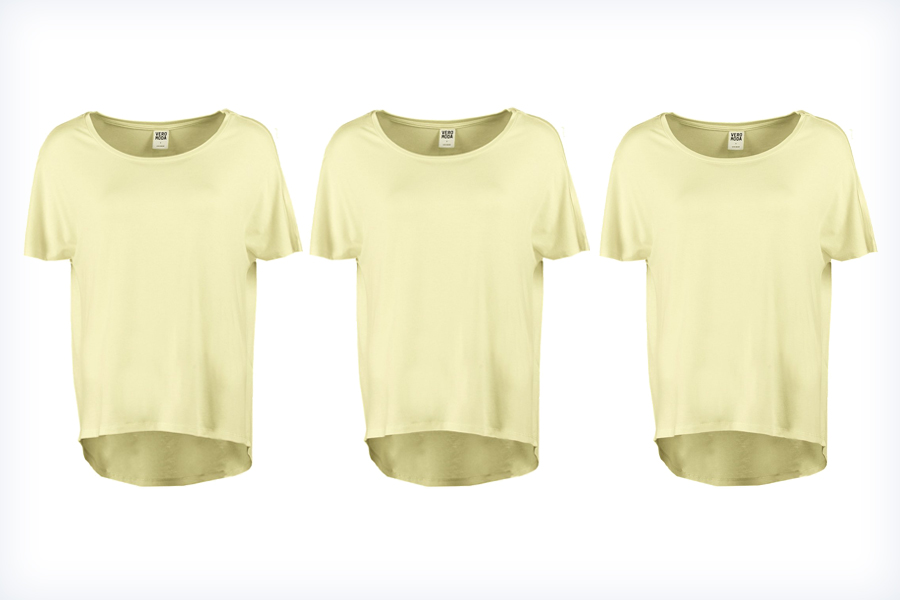 Damskie żółte koszulki